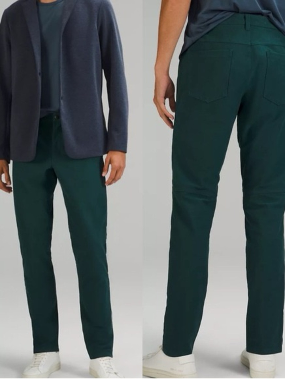 Lululemon Dark Green Straight-Leg Pants